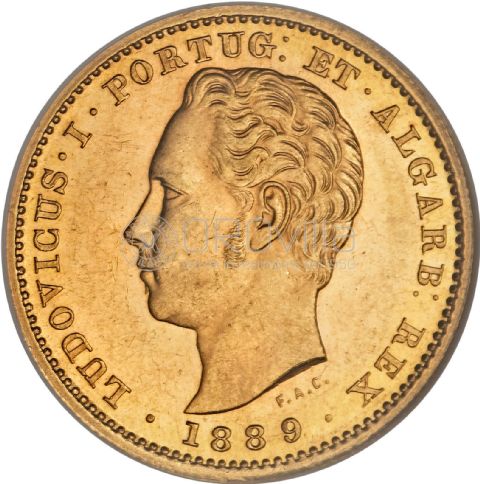 5000 Reis - Luiz I 1867-1889 - Portogallo